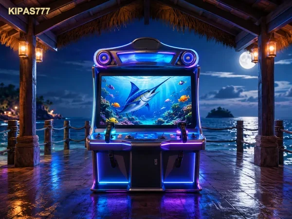 Antarmuka dan visual arcade Gold Toad Fishing